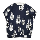 mina perhonen ys8429 cidre コットン サイズ38 Ｔシャツ カットソー ネイビー ホワイト レディース ミナペルホネン【中古】6-0426S∞