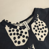 mina perhonen ys8429 cidre コットン サイズ38 Ｔシャツ カットソー ネイビー ホワイト レディース ミナペルホネン【中古】6-0426S∞