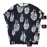mina perhonen ys8429 cidre コットン サイズ38 Ｔシャツ カットソー ネイビー ホワイト レディース ミナペルホネン【中古】6-0426S∞