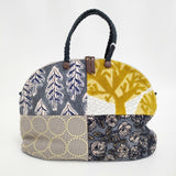 mina perhonen bell bag ピース pi0304 パッチワーク トートバッグ マルチカラー レディース ミナペルホネン【中古】5-0916G♪