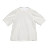 a day in the life UNITED ARROWS パフジャカード タックスリーブ ブラウス シャツ ホワイト レディース アデイインザライフ【中古】6-0426S∞