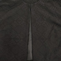 中川政七商店 ジャカード織のジャケット 菱紋 定価36300円 ノーカラージャケット 25SS ブラック レディース 中川政七商店【中古】5-0916M♪