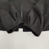 中川政七商店 ジャカード織のジャケット 菱紋 定価36300円 ノーカラージャケット 25SS ブラック レディース 中川政七商店【中古】5-0916M♪