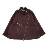 Proenza Schouler ダブル ライダースジャケット ワインレッド レディース プロエンザスクーラー【中古】5-1018T♪