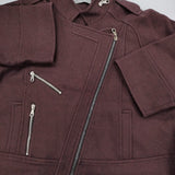 Proenza Schouler ダブル ライダースジャケット ワインレッド レディース プロエンザスクーラー【中古】5-1018T♪