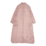 fog linen work リトアニア製 シャツワンピ リネン ワンピース ピンク レディース フォグリネンワーク【中古】6-0323M∞