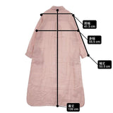 fog linen work リトアニア製 シャツワンピ リネン ワンピース ピンク レディース フォグリネンワーク【中古】6-0323M∞