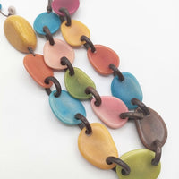 La Tagua ラタグア 象 牙椰子 ネックレス マルチカラー レディース【中古】5-1012G∞