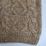 HUG O WaR ウールアルパカ キッズサイズ ノースリーブニット ベスト ベージュ レディース ハグオーワー【中古】5-1020T∞