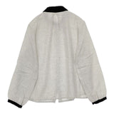 nachukara ビエラクレリックシャツ 起毛コットン 比翼ボタン ブラウス シャツ ライトグレー レディース ナチュカラ【中古】5-1020T∞