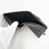 discord Yohji Yamamoto ディスコード ヨウジヤマモト クラスプ ウォレット がま口二つ折り財布 牛革 定価41800円 DA-A88-796 二つ折り財布 ブラック メンズ【中古】5-1021G◎