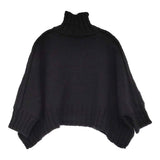 REGULATION Yohji Yamamoto ローゲージウールニット ドルマンスリーブ セーター ブラック レディース レギュレーションヨウジヤマモト【中古】5-1022T♪