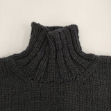 REGULATION Yohji Yamamoto ローゲージウールニット ドルマンスリーブ セーター ブラック レディース レギュレーションヨウジヤマモト【中古】5-1022T♪