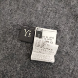 Y's ウールギャザーカーディガン Yj-T70-165 サイズ2 カーディガン チャコールグレー レディース ワイズ/Yohji【中古】5-1030T◎