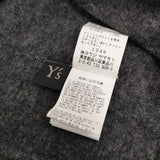 Y's ウールギャザーカーディガン Yj-T70-165 サイズ2 カーディガン チャコールグレー レディース ワイズ/Yohji【中古】5-1030T◎
