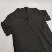 Yohji Yamamoto COLLECTIONS EETING CLOTH R DRAPED SHIRT DRESS ワンピース 25SS ブラック レディース ヨウジヤマモト【中古】5-0916S♪