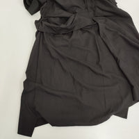 Yohji Yamamoto COLLECTIONS EETING CLOTH R DRAPED SHIRT DRESS ワンピース 25SS ブラック レディース ヨウジヤマモト【中古】5-0916S♪