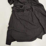 Yohji Yamamoto COLLECTIONS EETING CLOTH R DRAPED SHIRT DRESS ワンピース 25SS ブラック レディース ヨウジヤマモト【中古】5-0916S♪