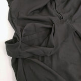 Yohji Yamamoto COLLECTIONS EETING CLOTH R DRAPED SHIRT DRESS ワンピース 25SS ブラック レディース ヨウジヤマモト【中古】5-0916S♪