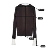 marmors マルモア layered rib knit 定価28600円 ウール レイヤード リブ セーター ニット ブラウン レディース【中古】5-1020T∞