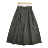 PLAIN PEOPLE 強撚ツイルタックワイドパンツ 定価33000円 A1543FP 331 コットン パンツ チャコールグレー レディース プレインピープル【中古】5-1221M∞