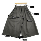 PLAIN PEOPLE 強撚ツイルタックワイドパンツ 定価33000円 A1543FP 331 コットン パンツ チャコールグレー レディース プレインピープル【中古】5-1221M∞