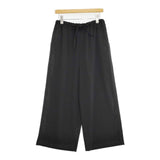 mizuiro-ind ワイドイージーパンツ ポリエステルストレッチ パンツ ブラック レディース ミズイロインド【中古】5-1221G∞