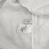 SLOBE IENA フレンチスリーブ リネンVネック ブラウス シャツ ホワイト レディース スローブイエナ【中古】6-0426S∞