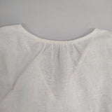 SLOBE IENA フレンチスリーブ リネンVネック ブラウス シャツ ホワイト レディース スローブイエナ【中古】6-0426S∞