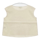 theory EASY STRAIGHT TOP ECO CRUNCH WASH ノースリーブ Ｔシャツ カットソー アイボリー レディース セオリー【中古】6-0426S∞