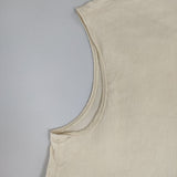 theory EASY STRAIGHT TOP ECO CRUNCH WASH ノースリーブ Ｔシャツ カットソー アイボリー レディース セオリー【中古】6-0426S∞