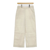 theory EASY CROP PANT ECO CRUNCH WASH イージー パンツ アイボリー レディース セオリー【中古】6-0426M∞