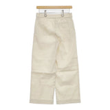 theory EASY CROP PANT ECO CRUNCH WASH イージー パンツ アイボリー レディース セオリー【中古】6-0426M∞