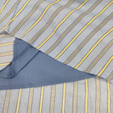 N.Natural Beauty Basic ストライプミモレスカート 定価10120円 ロングスカート ブルー レディース エヌナチュラルビューティベーシック【中古】5-1221M∞