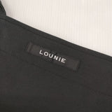 LOUNIE サロペットパンツ オーバーオール ブラック レディース ルーニィ【中古】5-1221M∞