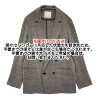 GALLARDAGALANTE SACHIKO別注カラー ツイードジャケット 定価35200円 テーラード 25SS グレー レディース ガリャルダガランテ【中古】5-0916M♪