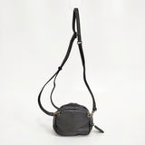 ebagos ウォレットショルダーミニ 牛ソフト ショルダーベルト 籐付き財布 定価35200円 ショルダーバッグ ベージュ ブラック レディース エバゴス【中古】5-1027G◎