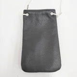 TEMBEA PHONE CASE 定価12100円 牛革 ショルダーポーチ ショルダーバッグ ブラック レディース テンベア【中古】5-1027G◎