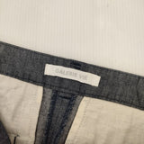 GALERIE VIE コットンリネンストレッチパンツ 定価20900円 パンツ ネイビー レディース ギャルリーヴィー【中古】5-1221M∞