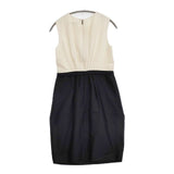 BALLSEY 未使用品 シルク ノースリーブドレス ワンピース ベージュ ブラック レディース ボールジー【中古】5-1221M∞