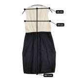 BALLSEY 未使用品 シルク ノースリーブドレス ワンピース ベージュ ブラック レディース ボールジー【中古】5-1221M∞