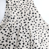MACPHEE コットンシルク ドット ノースリーブチュニック ワンピース ベージュ ブラック レディース マカフィー【中古】6-0426S∞