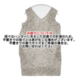 MACPHEE コットンシルク ドット ノースリーブチュニック ワンピース ベージュ ブラック レディース マカフィー【中古】6-0426S∞