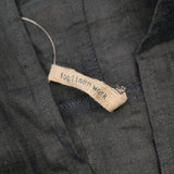 fog linen work リネン 前開き サイズM カーディガン ネイビー レディース フォグリネンワーク【中古】5-1211G◎