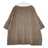 veritecoeur バック切替タックプルオーバー 定価24000円 VC-1616 ブラウス シャツ ブラウン レディース ヴェリテクール【中古】5-1020T∞