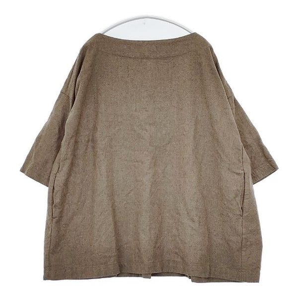 veritecoeur バック切替タックプルオーバー 定価24000円 VC-1616 ブラウス シャツ ブラウン レディース ヴェリテクール【中古】5-1020T∞