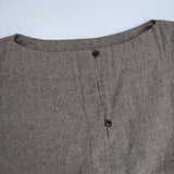 veritecoeur バック切替タックプルオーバー 定価24000円 VC-1616 ブラウス シャツ ブラウン レディース ヴェリテクール【中古】5-1020T∞