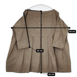 veritecoeur バック切替タックプルオーバー 定価24000円 VC-1616 ブラウス シャツ ブラウン レディース ヴェリテクール【中古】5-1020T∞