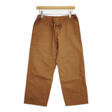 5W Samue pt 18-05-05 コットンリネン サムエパンツ イージー パンツ ブラウン レディース ゴワット【中古】5-1221M∞