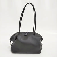 &MyuQ アンドミューク 美品 TAMTON ボストンバッグ 定価21450円 ボストンバッグ ブラック レディース【中古】5-0916G♪